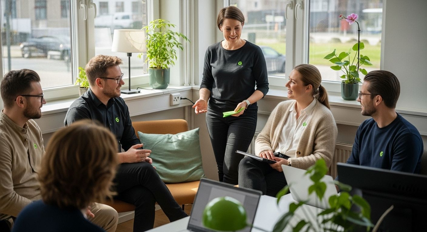 arbetsmiljö, diskussion, kontor