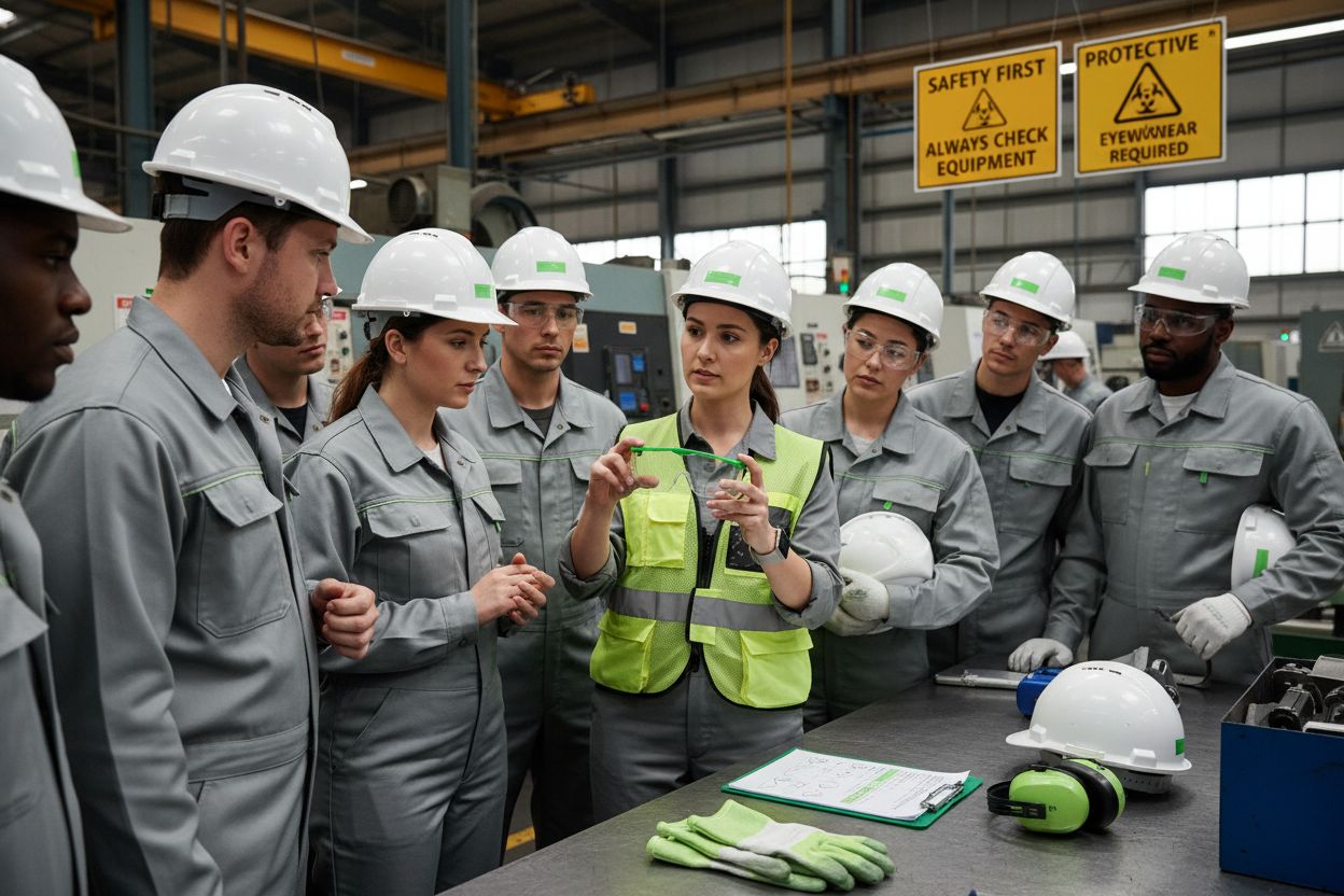 instruera nyanställda arbetsmiljö, säkerhet