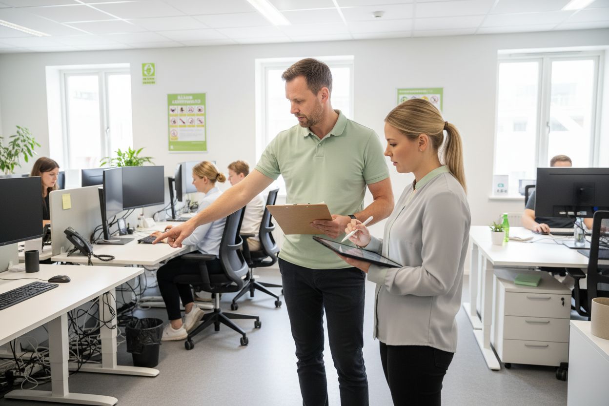 arbetsmiljöarbete guide, arbetsmiljörond, riskbedömning