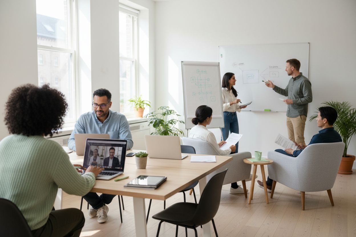 flexibelt lärande, företagare utbildning, modern workspace