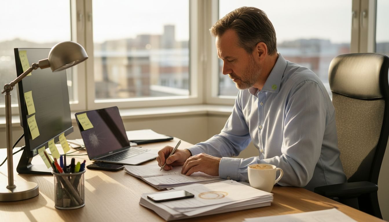 Personalchefen går igenom hur medarbetarna kommunicerar internt på kontoret.