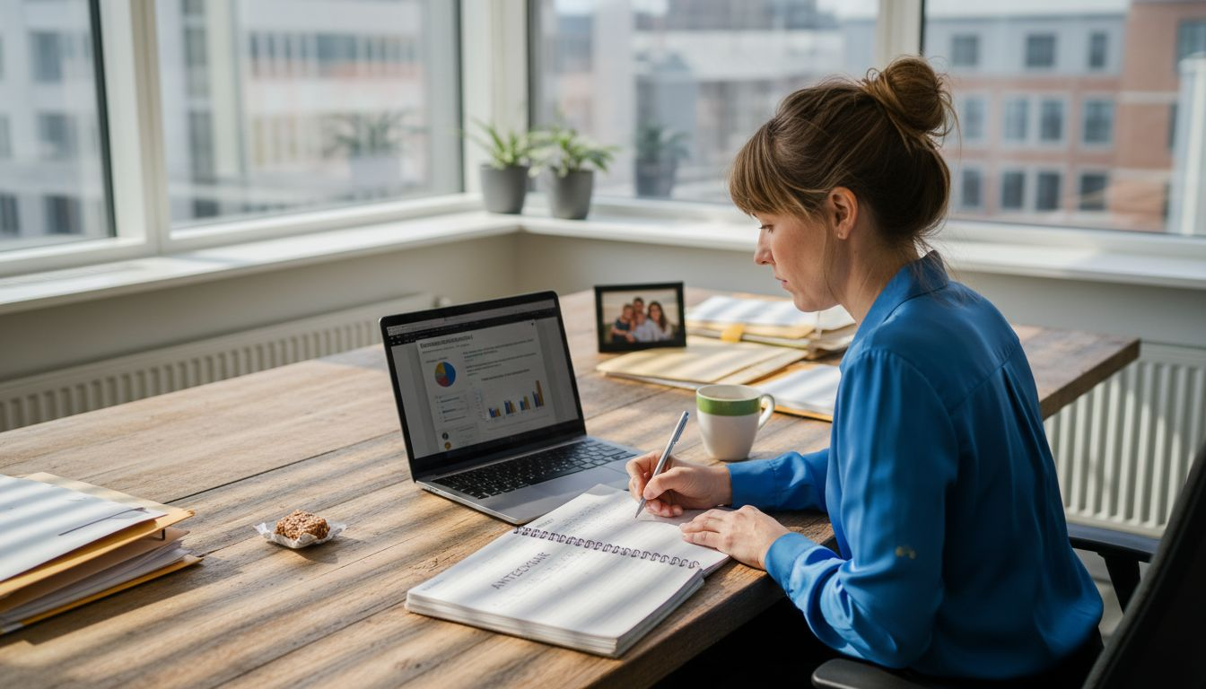 HR-chef som planerar förbättringar på arbetsplatsen