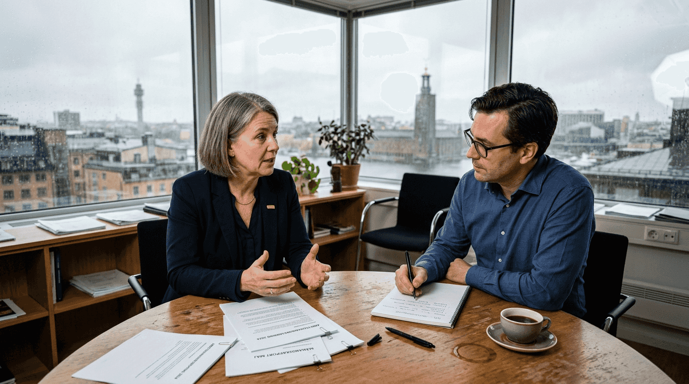 Chefer och HR diskuterar arbetsmiljöfrågor tillsammans