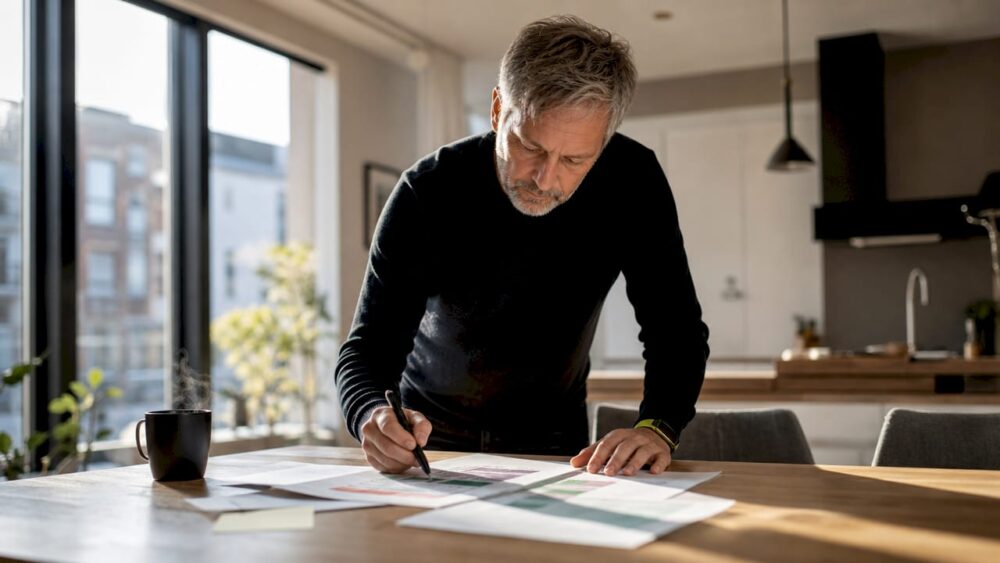Krisplanerna gås igenom tillsammans runt konferensbordet.