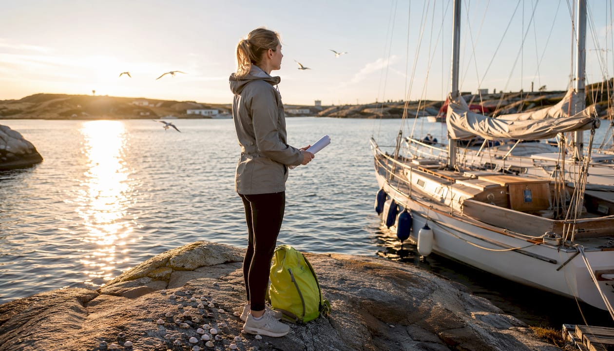 Studerar vid Öckerö marina – med segelbåten som klassrum