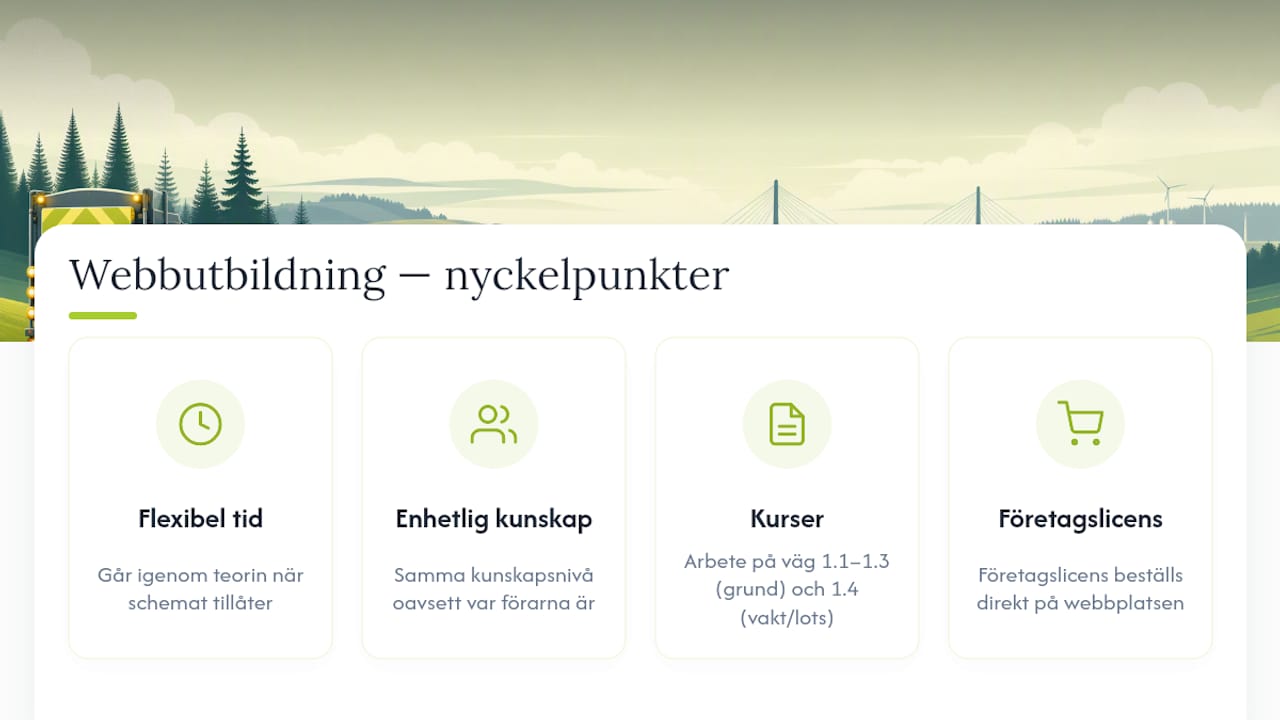 Beställ APV‑utbildning som webbutbildning för din personal — overview diagram