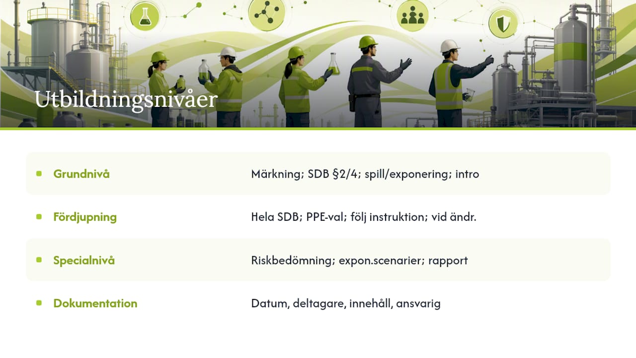 Tre nivåer av utbildning — overview diagram