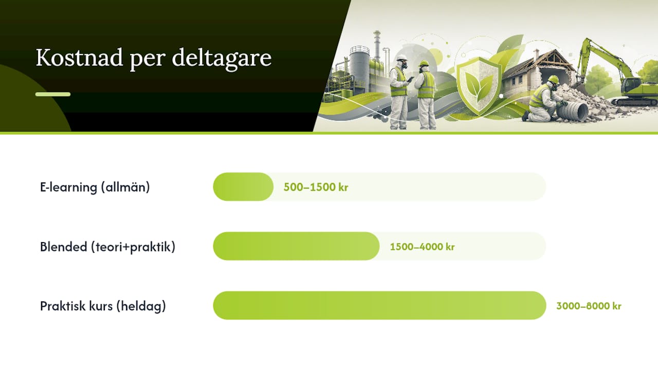 Vad kostar utbildningen totalt för olika företagsstorlekar? — overview diagram