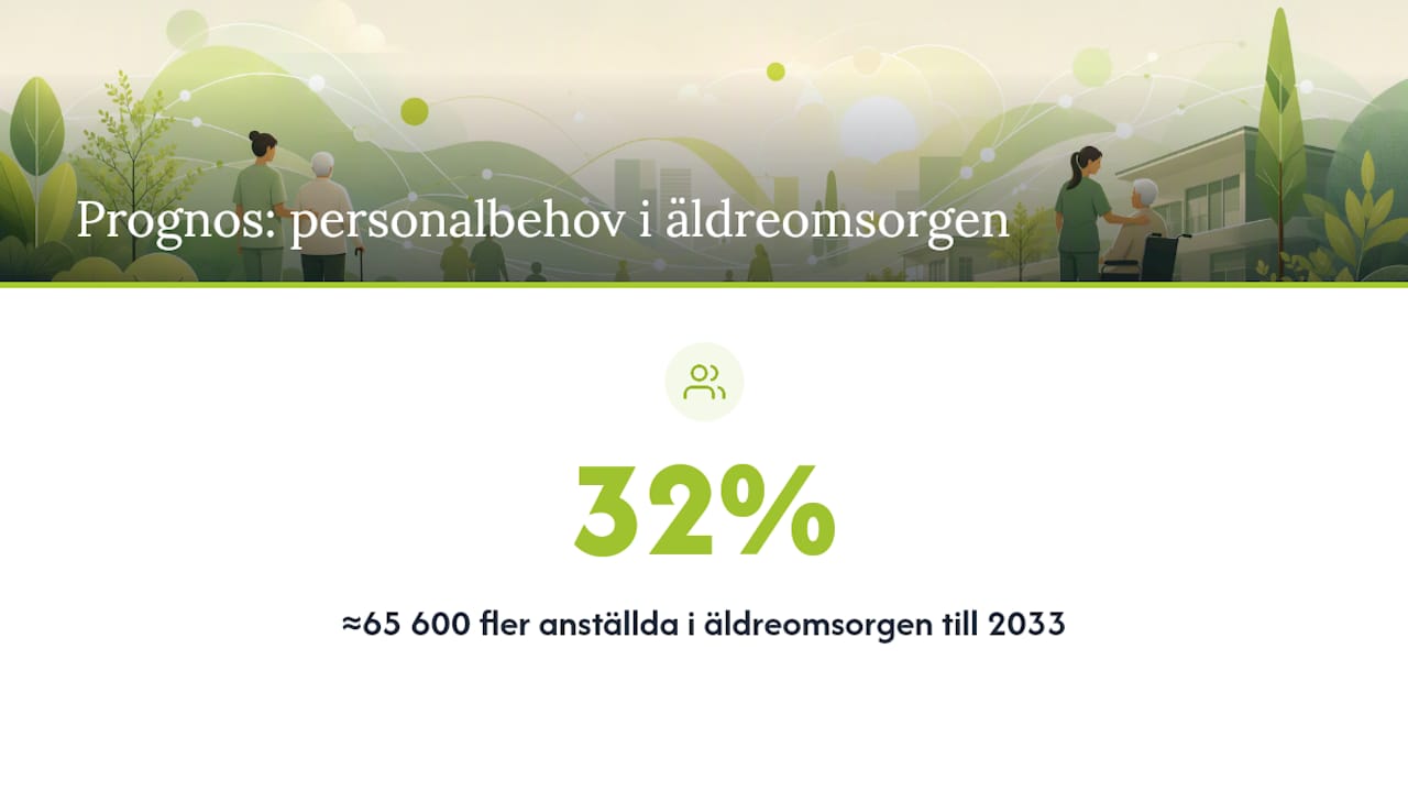 Vad visar prognoser om framtiden för vårdyrken? — overview diagram