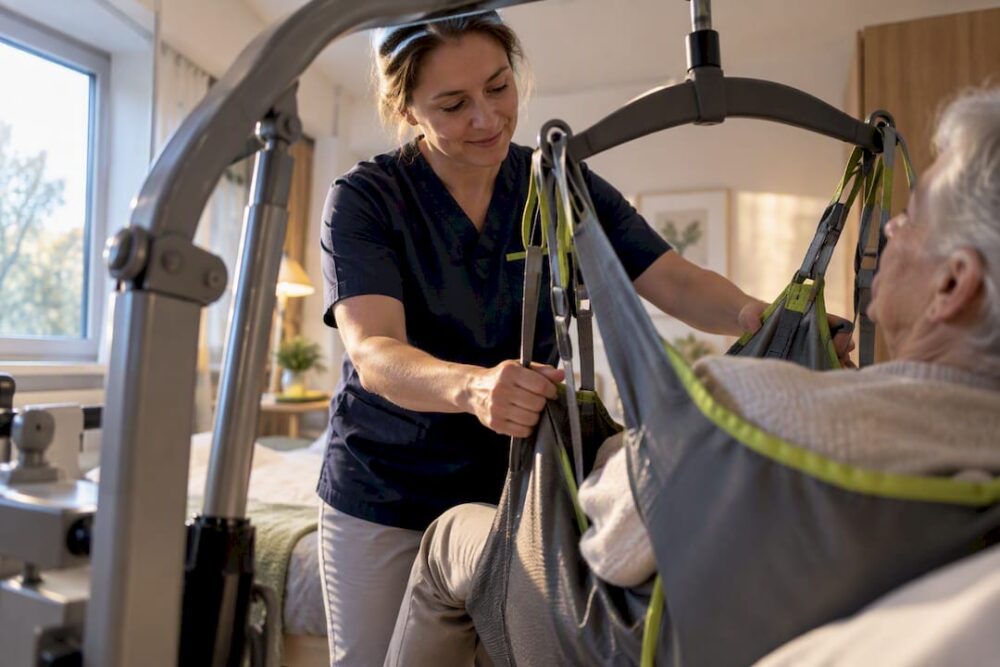 Trygg patientförflyttning med mobillyft