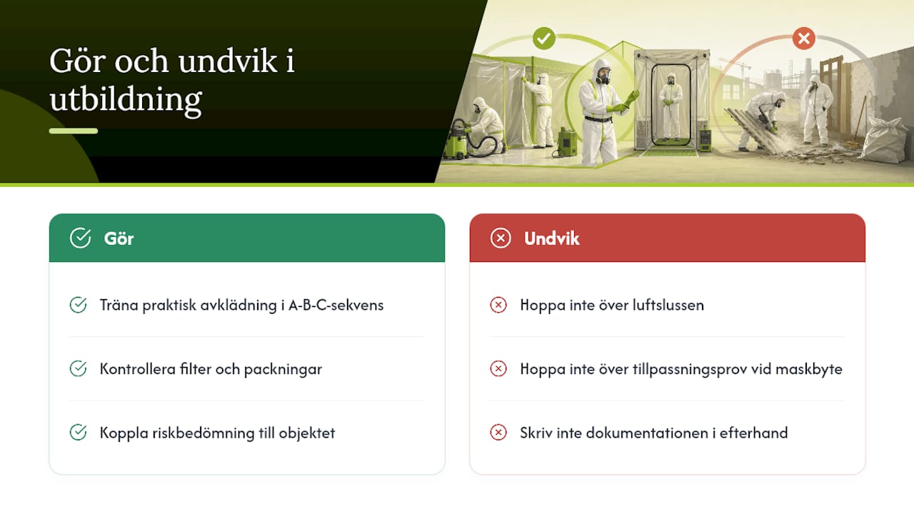 Vanliga misstag från fältet och vad en bra utbildning faktiskt lär ut — overview diagram
