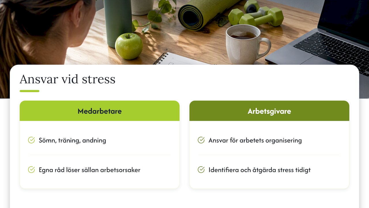 Jämförelse mellan individens och arbetsgivarens ansvar
